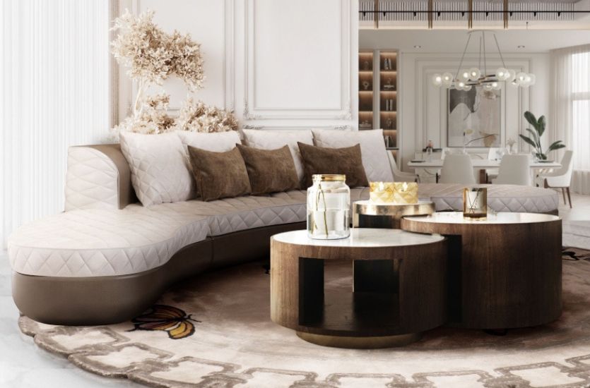CAFFE LATTE PIECES CREATE THIS MODERN LIVING ROOM Inspirations Caffe Latte Home