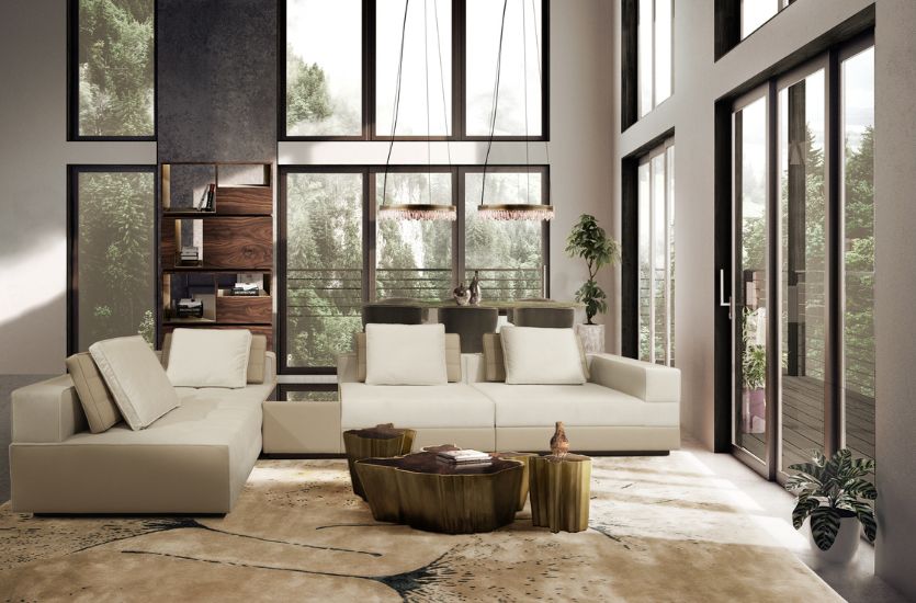 A CONTEMPORARY LIVING ROOM PROJECT FEAT OUR CAPUCHIN MODULAR SOFA Inspirations Caffe Latte Home