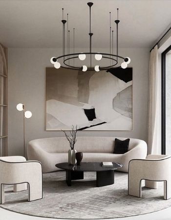  A CONTEMPORARY MINIMAL LIVING ROOM: ALL WHITE EVERYTHING  Inspirations Caffe Latte Home