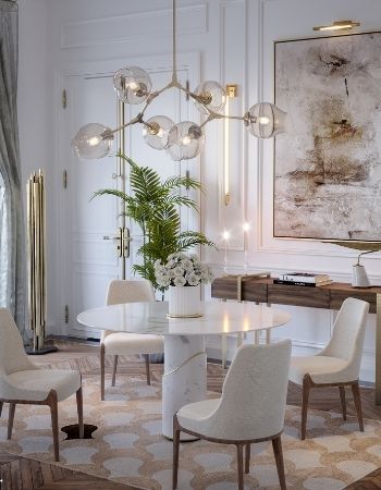  A LUXURY MODERN DINING ROOM WITH A MODERN AESTHETIC  Inspirations Caffe Latte Home