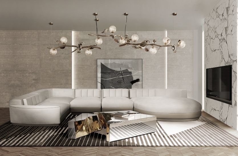 Contemporary Neutral Living Room in New York by PNG Creative Studio Inspirations Caffe Latte Home