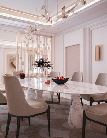  A LUXURY NEUTRAL DINING ROOM  Inspirations Caffe Latte Home