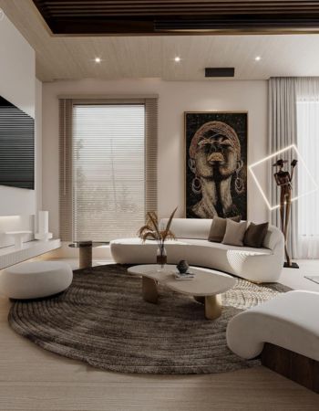  A Neutral and Minimalist Living Room by Mohamed Elhussieni  Inspirations Caffe Latte Home