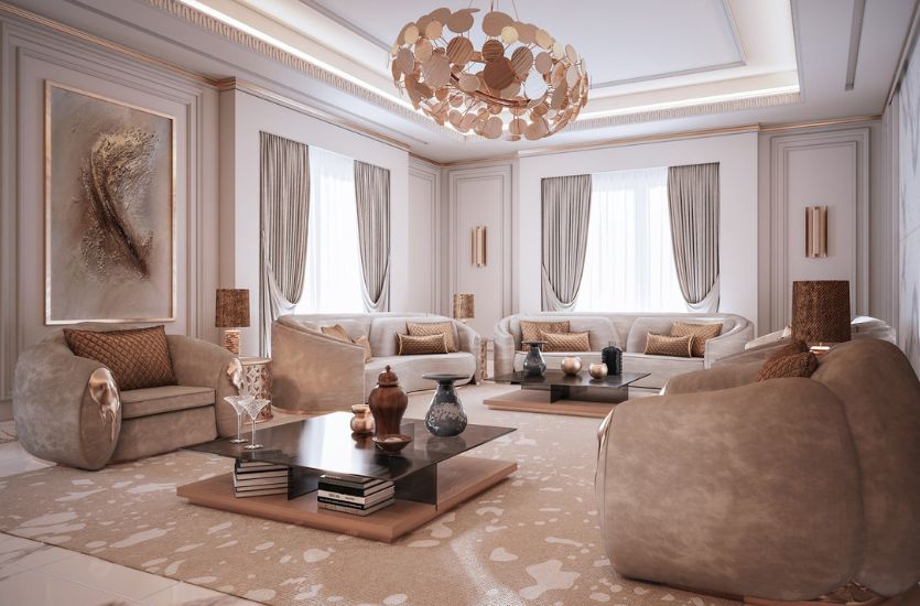 A NEUTRAL LIVING ROOM WITH A LUXURY TOUCH Inspirations Caffe Latte Home