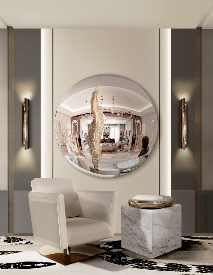  A Symphony of Curves and Reflections: Modern Elegance Redefined  Inspirations Caffe Latte Home