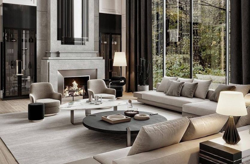 Astonishing Neutral Living Room By Serhat Sezgin Inspirations Caffe Latte Home