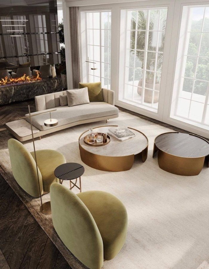  Balanced Harmony: A Masterpiece Living Room by Yodezeen Architects  Inspirations Caffe Latte Home