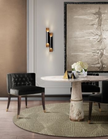  CURATED CONTEMPORARY DINING ROOM WITH WARM COLORS  Inspirations Caffe Latte Home