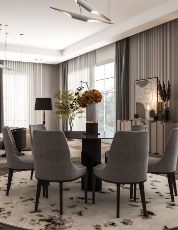  Dining Room Based on Neutral Colors With a Modern Design  Inspirations Caffe Latte Home