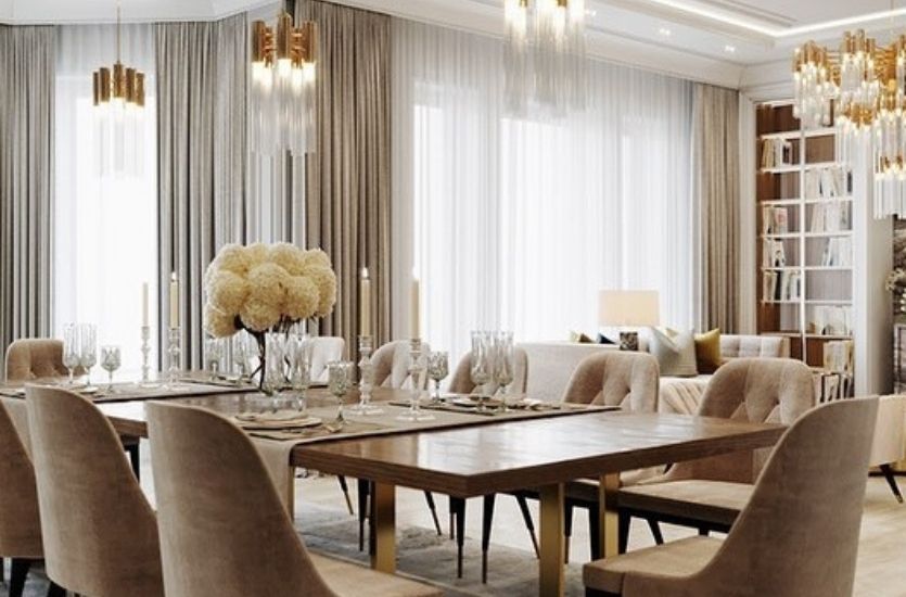 DINING ROOM IN NEUTRAL TONES WITH A MODERN ATMOSPHERE Inspirations Caffe Latte Home