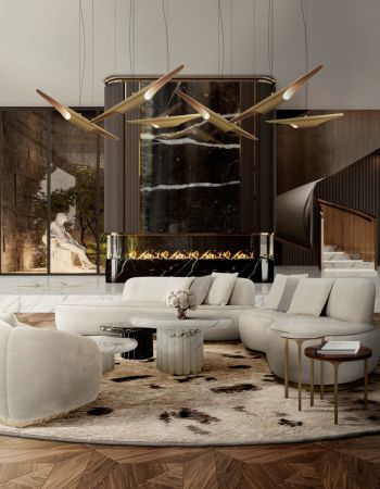  Embracing Elegance: The Allure of a Luxury Open Space Living Room in Brown Tones  Inspirations Caffe Latte Home