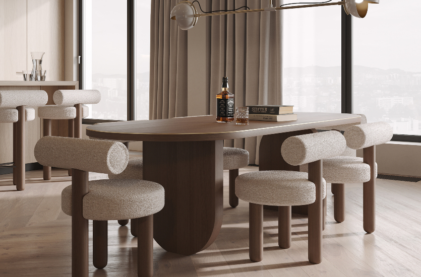 Japandi Dining Room In Partnership With VZ Studio Inspirations Caffe Latte Home