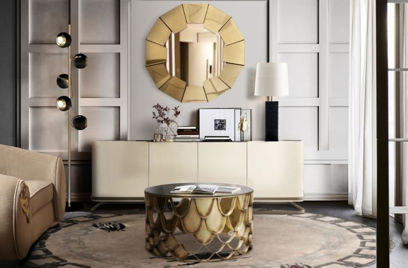 LIVING ROOM IN NEUTRAL TONES WITH GOLDEN HIGHLIGHTS Inspirations Caffe Latte Home
