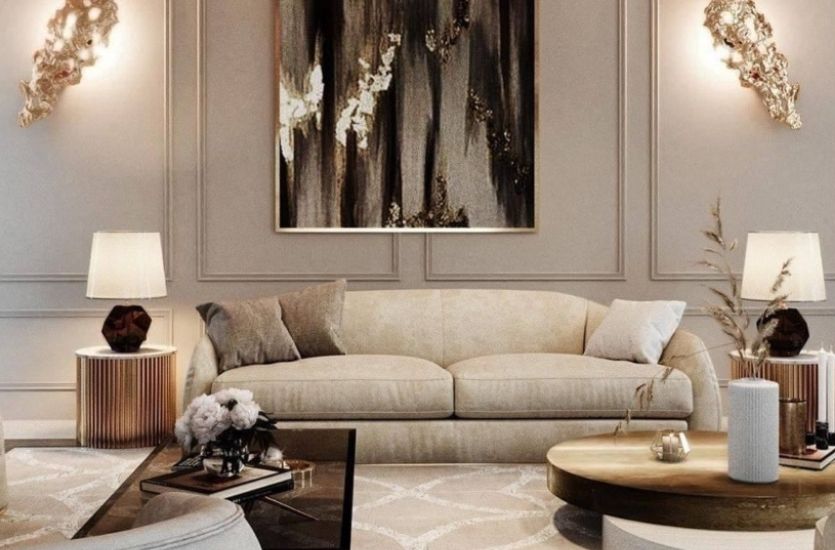 LIVING ROOM - LUXURIOUS ENVIRONMENT IN NEUTRAL TONES Inspirations Caffe Latte Home
