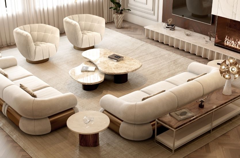 LIVING ROOM PROJECT: WHEN ERGONOMY MEETS GLAMOUR Inspirations Caffe Latte Home