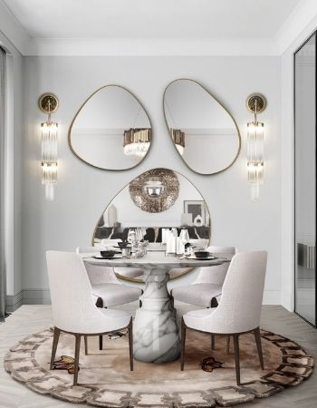  LUXURIOUS MODERN CLASSIC DINING ROOM  Inspirations Caffe Latte Home