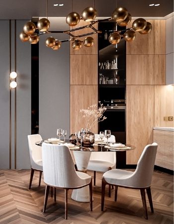  LUXURY DINING ROOM WITH MODERN AND CONTEMPORARY VIBES  Inspirations Caffe Latte Home