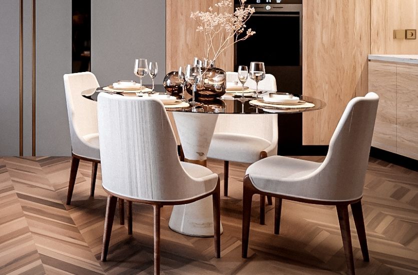 LUXURY DINING ROOM WITH MODERN AND CONTEMPORARY VIBES Inspirations Caffe Latte Home