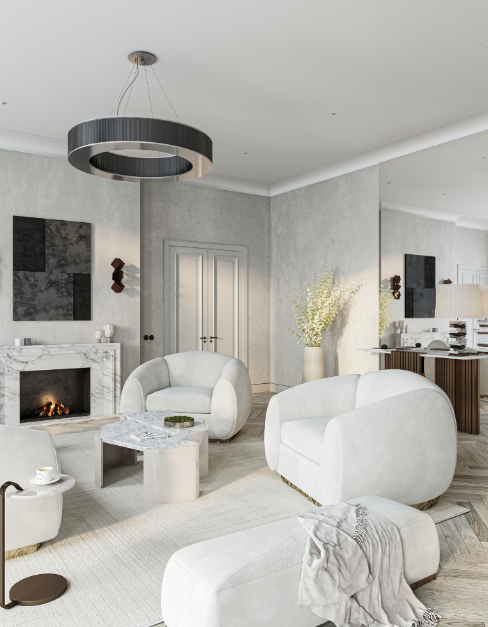  Minimal Smooth Living Room by Olga Bondareva  Inspirations Caffe Latte Home