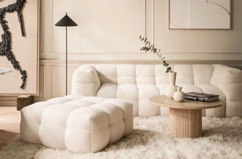 MINIMALIST LIVING ROOM IN CREAM TONES Inspirations Caffe Latte Home