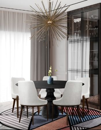  MODERN DINING ROOM THAT BREATHES ELEGANCE  Inspirations Caffe Latte Home