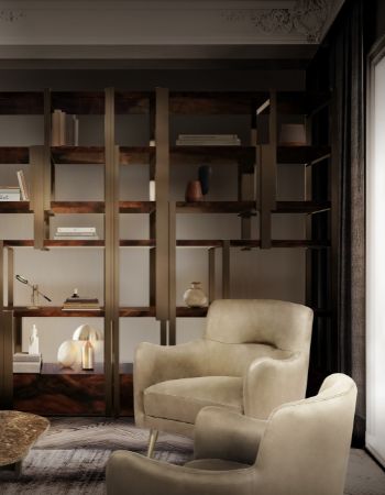  MODERN READING SPACE WITH COZY HUES  Inspirations Caffe Latte Home