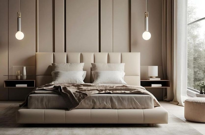 Neutral Bedroom By Naira Kotsinian | Modern Furniture by Caffe Latte Home
