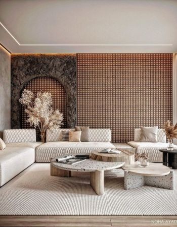  Neutral Contemporary Living Room By Noha Ayad  Inspirations Caffe Latte Home