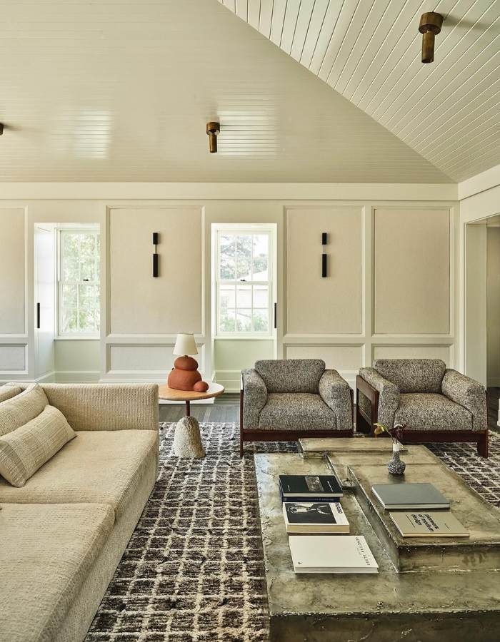  Neutral Living Room by Kelly Wearstler  Inspirations Caffe Latte Home