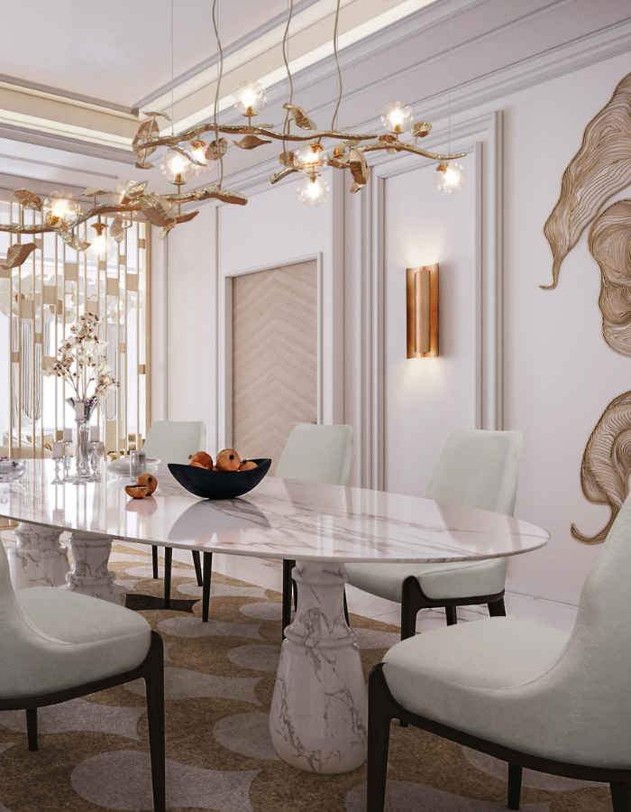  Pure Elegance: A Minimalist Yet Luxurious White Dining Room  Inspirations Caffe Latte Home