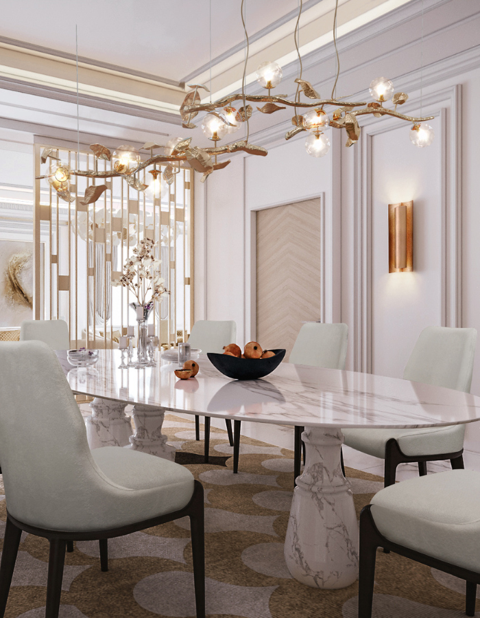  Pure Elegance: Luxurious White Minimalist Dining Rooms  Inspirations Caffe Latte Home