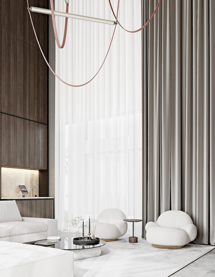  Resting in the Clouds: A Blend of Comfort and Elegance by LeQB Architects  Inspirations Caffe Latte Home