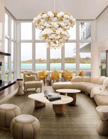  Seaside Neutrality: A Serene Living Room with Beach Views  Inspirations Caffe Latte Home