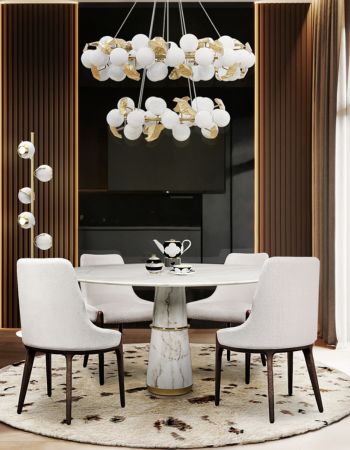  Serenely Simple: Embracing Neutrality In This Beauty Dining Room  Inspirations Caffe Latte Home