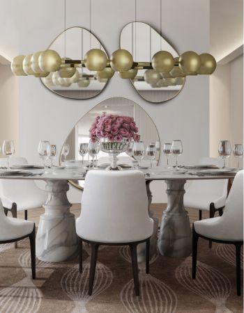  The Magic Of Moka: Creating Harmony in a Neutral Dining Space  Inspirations Caffe Latte Home