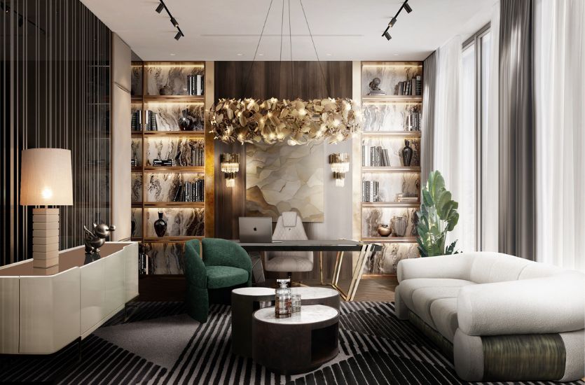 A LUXURY MODERN OFFICE BY CAFFE LATTE HOME