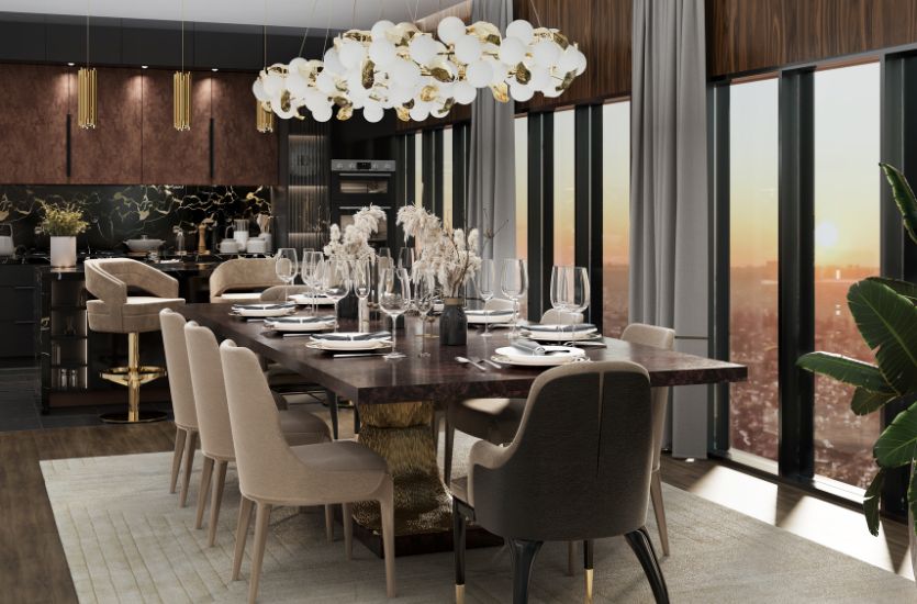 Unveiling Opulence: The Luxurious Dining Room Inspirations Caffe Latte Home