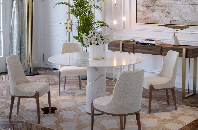 When Neutral Color Palettes Highlight A Contemporary Dining Room Design Inspirations Caffe Latte Home
