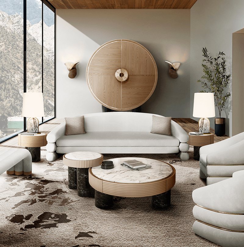 Napoli Oval dining table Caffe Latte Home