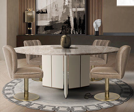 Algerone dining table Caffe Latte Home