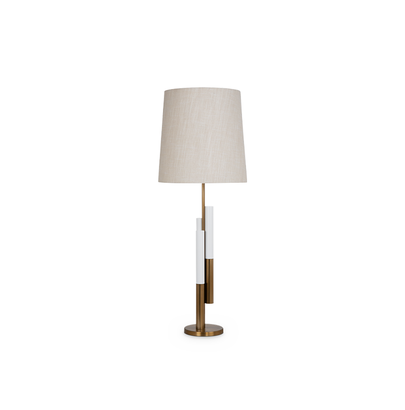 WINNOW TABLE LAMP Caffe Latte Home