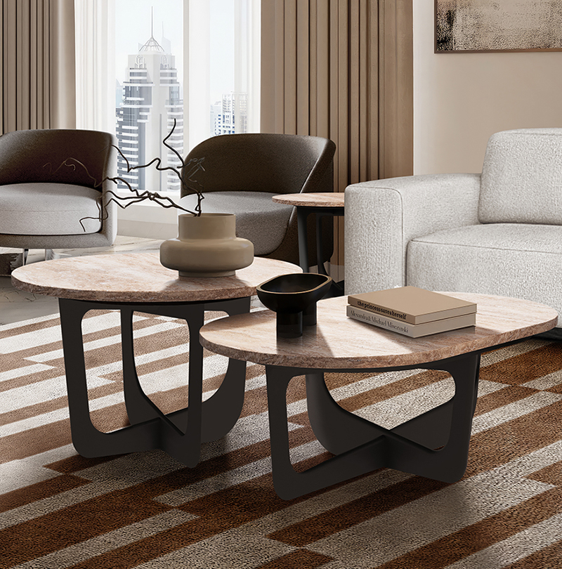 Napoli Oval dining table Caffe Latte Home