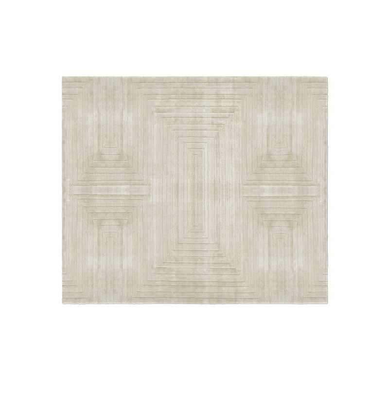 WHITE GARDEN RUG Caffe Latte Home