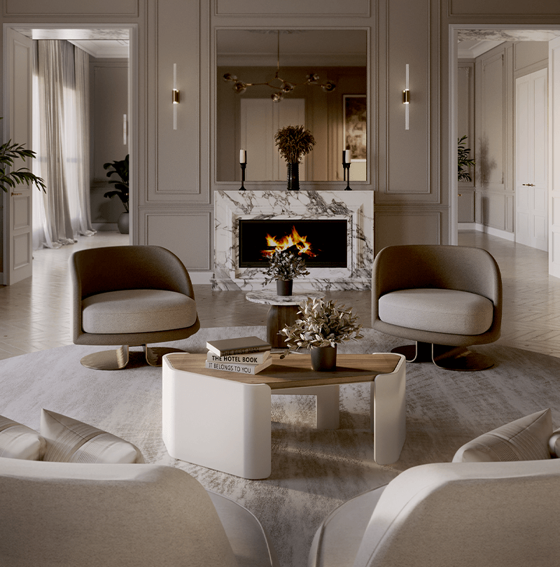 Napoli Oval dining table Caffe Latte Home
