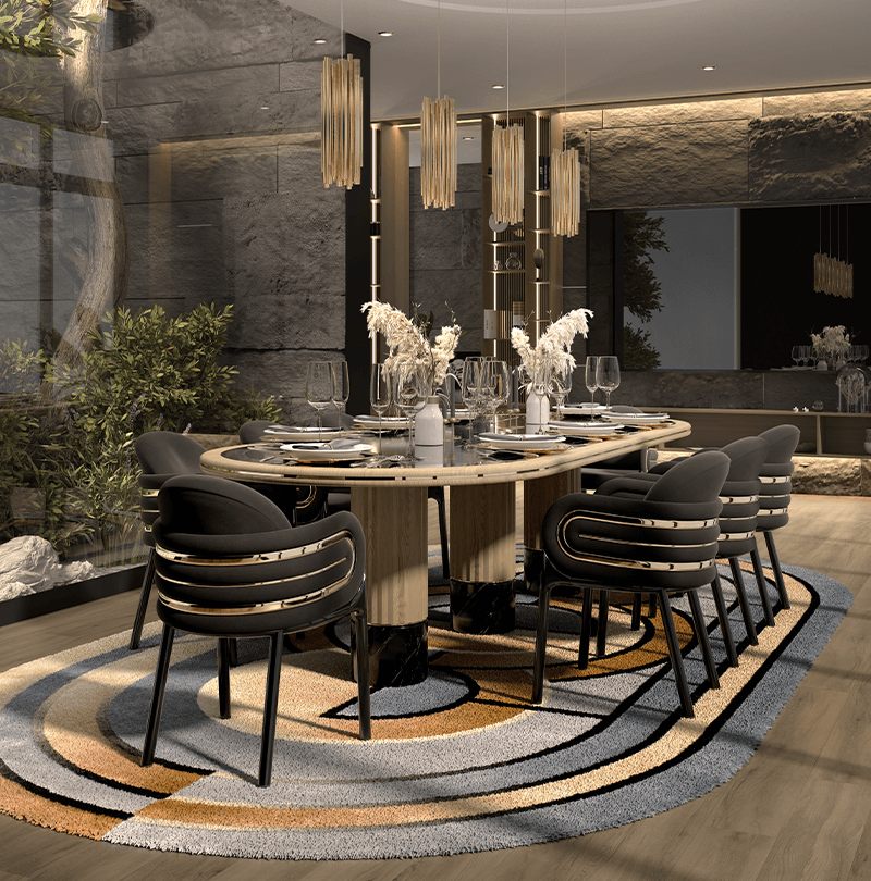 Napoli Oval dining table Caffe Latte Home