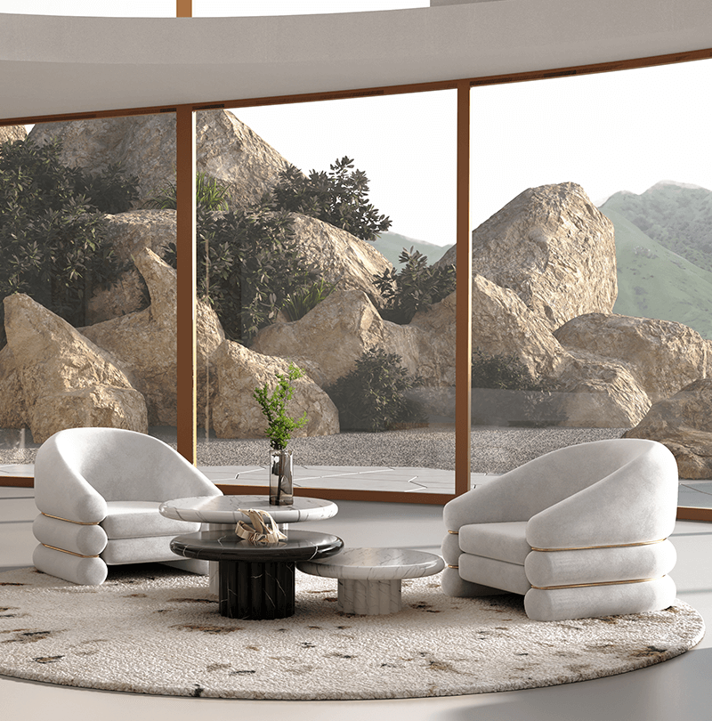 Napoli Oval dining table Caffe Latte Home