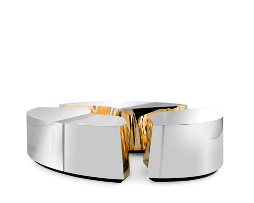 Lapiaz Oval center table Inspirations Caffe Latte Home