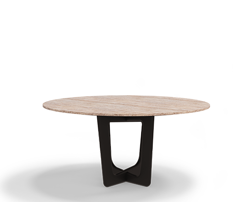 Napoli Round dining table Caffe Latte Home