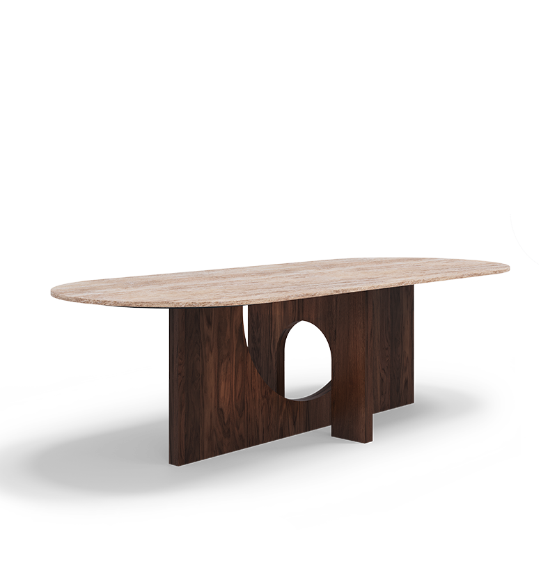 AFFOGATO OVAL DINING TABLE Caffe Latte Home