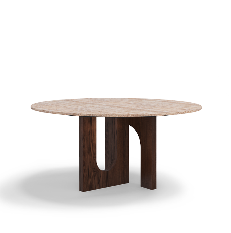 AFFOGATO ROUND DINING TABLE Caffe Latte Home